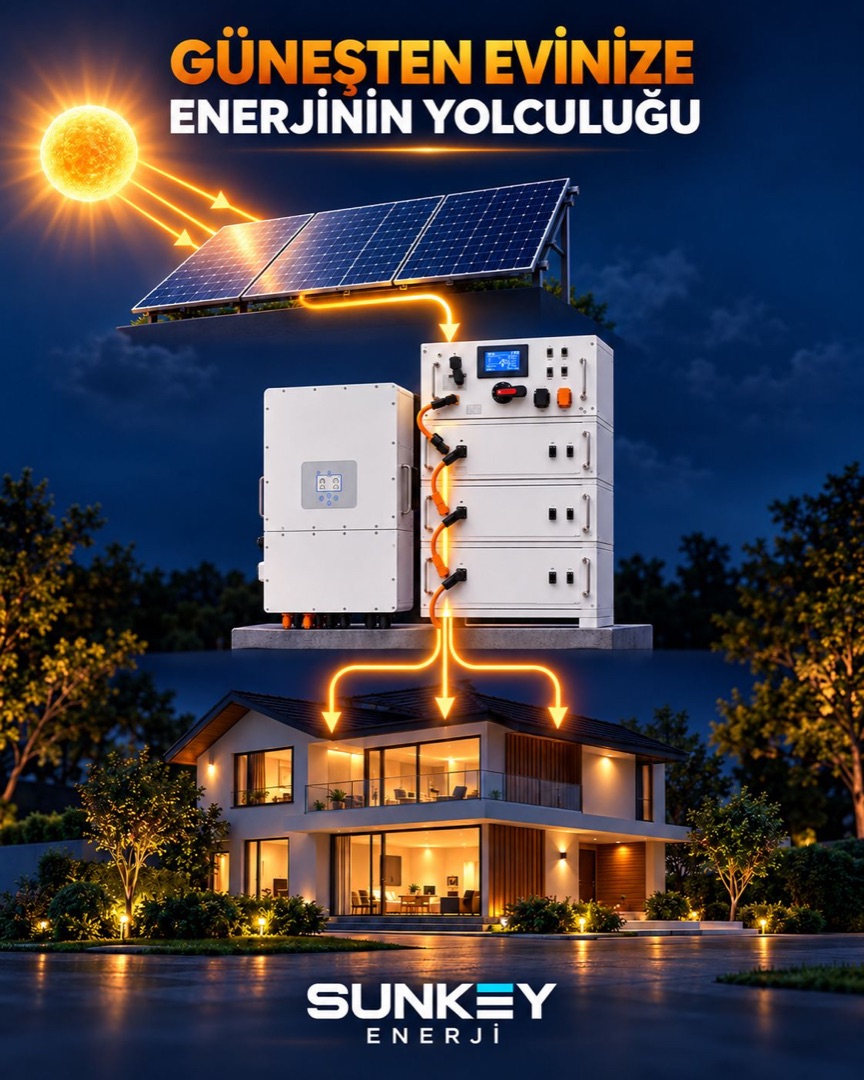 Güneşten evinize enerjinin yolculuğu